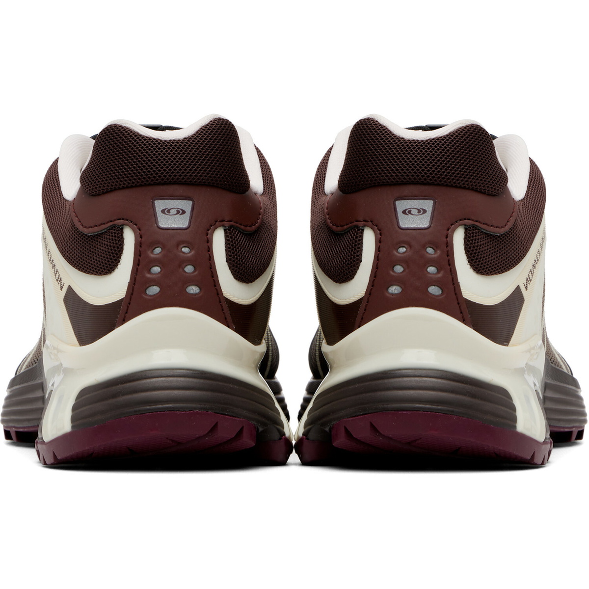 Salomon Brown & Off-White XT-Whisper Sneakers