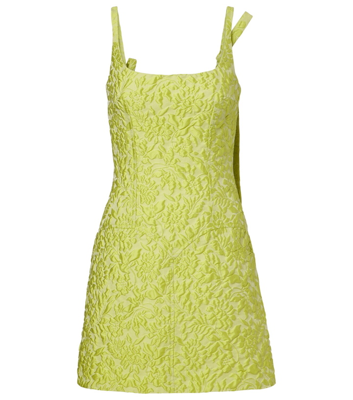 Photo: Emilia Wickstead Eliezer floral cloqué minidress