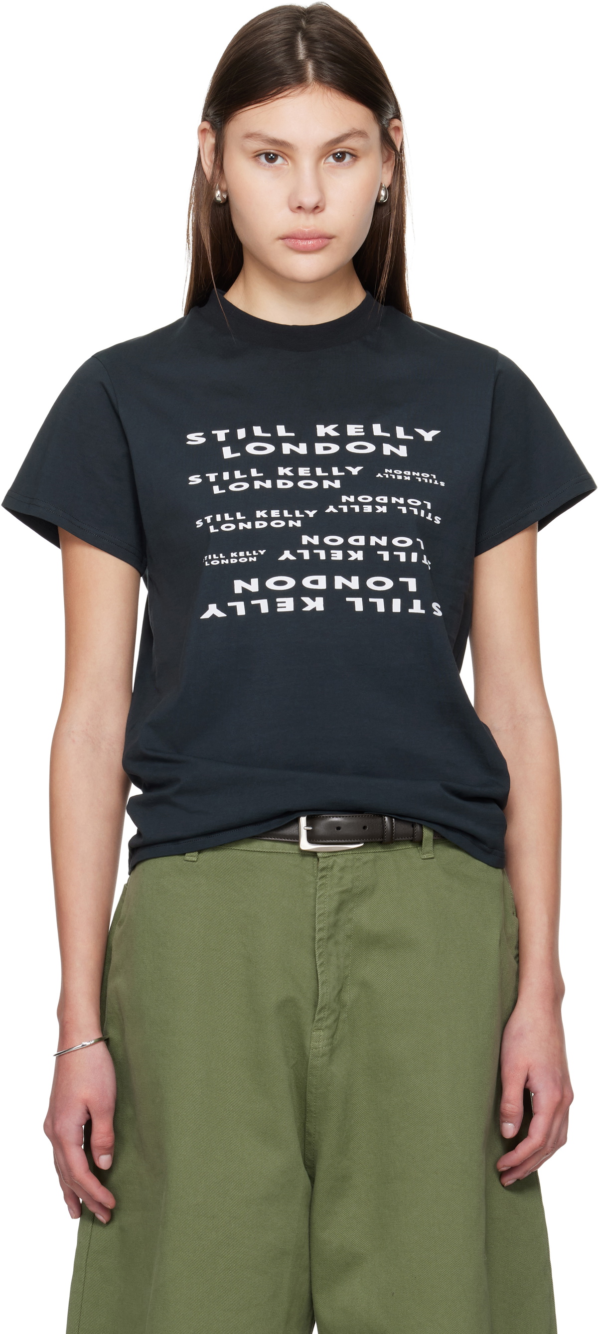 Still Kelly Black 'SK London' Baby T-shirt