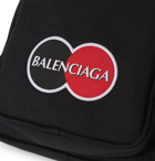 Balenciaga - Logo-Appliquéd Canvas Messenger Bag - Black