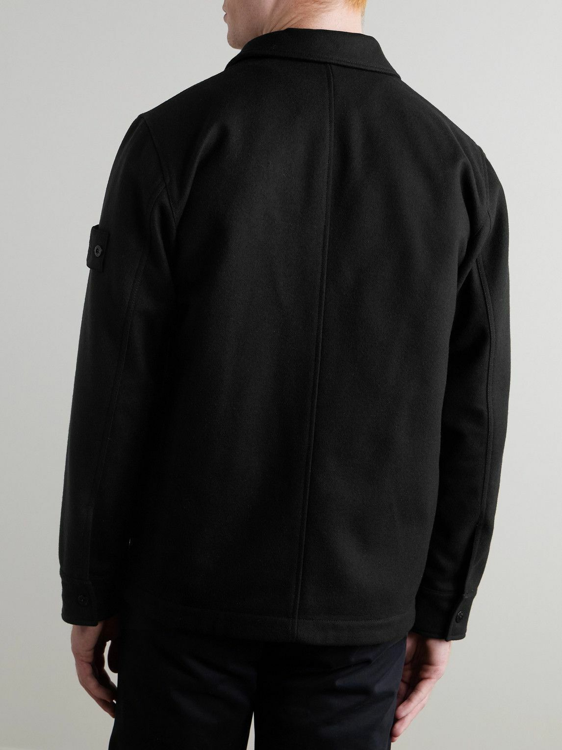 【着用1回】stone  ghost ウール オーバーシャツ Stone Island Ghost Virgin Wool Blend Overshirt | Nordstrom