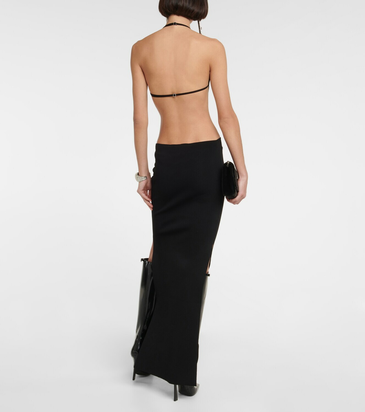 Aya Muse - Tetra cutout halterneck maxi dress Aya Muse