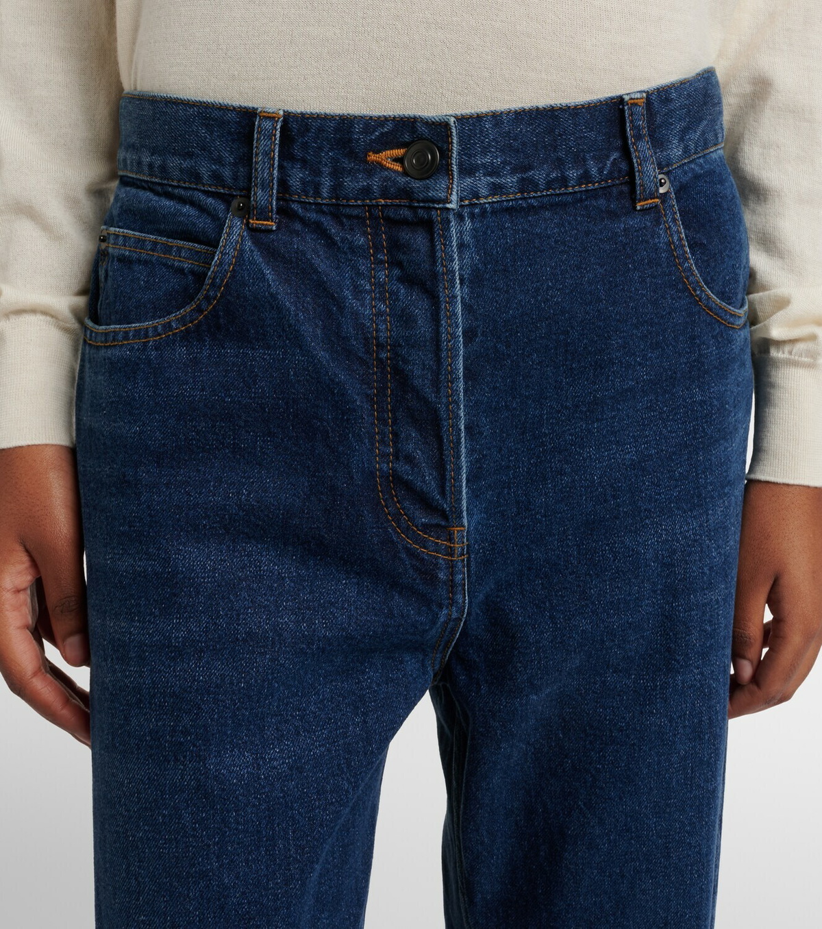 The Row Finbar wide-leg jeans