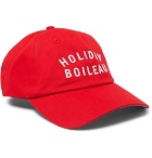 Holiday Boileau - Logo-Embroidered Cotton-Twill Baseball Cap - Red