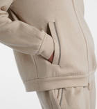 Brunello Cucinelli Monili cotton and silk-blend hoodie