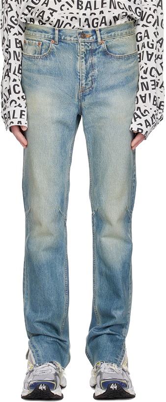 Photo: Balenciaga Blue Fitted Jeans