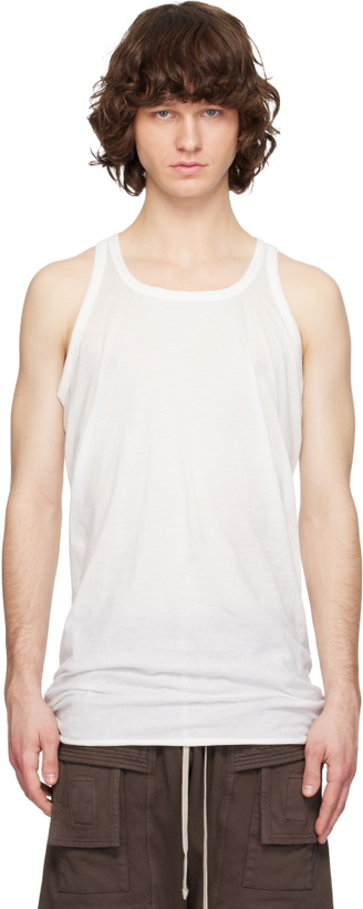 Photo: Rick Owens DRKSHDW White Temple Loose Tank Top