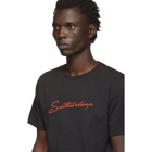 Saturdays NYC Black Neon Script T-Shirt