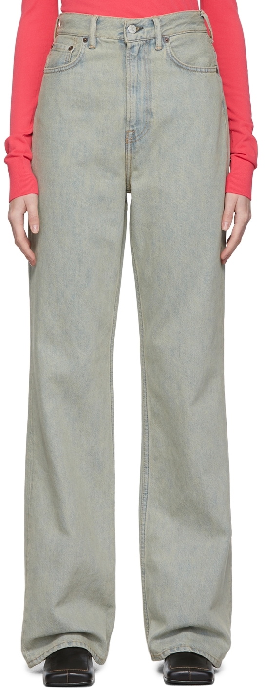 Acne Studios Blue 1990 Bootcut Jeans Acne Studios
