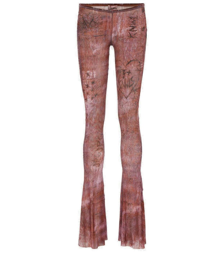 Photo: Jean Paul Gaultier x KNWLS printed flared leggings