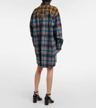 Maison Margiela Checked wool shirt dress