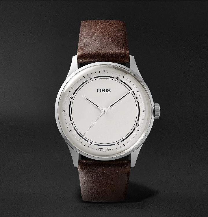 Photo: ORIS - Art Blakey Limited Edition Automatic 38mm Stainless Steel and Leather Watch, Ref. No. 01 733 7762 4081-Set - White