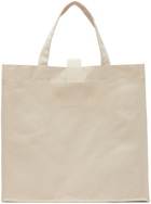 Camiel Fortgens Off-White Canvas Large Shopper Tote