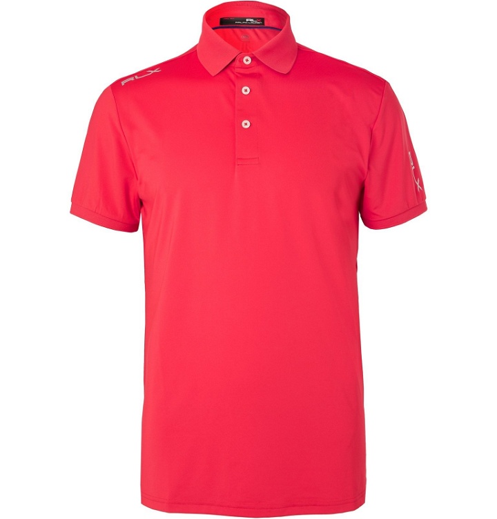 Photo: RLX Ralph Lauren - Slim-Fit Stretch-Jersey Golf Polo Shirt - Pink