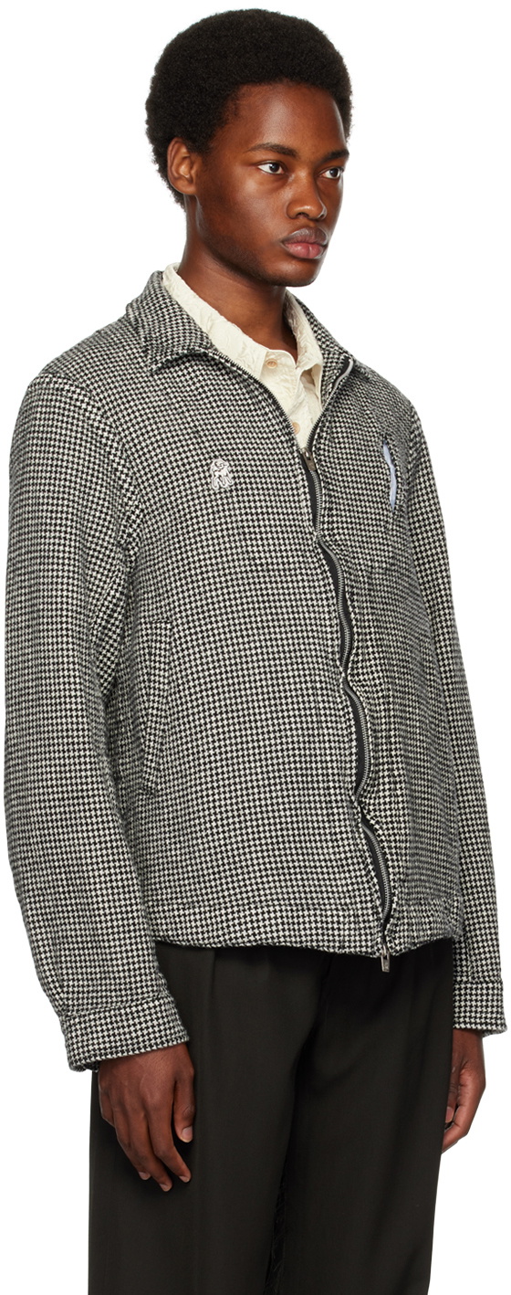 the Shepherd UNDERCOVER Black & White Spread Collar Jacket