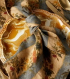The House of Lyria Banksia set of 2 floral linen napkins
