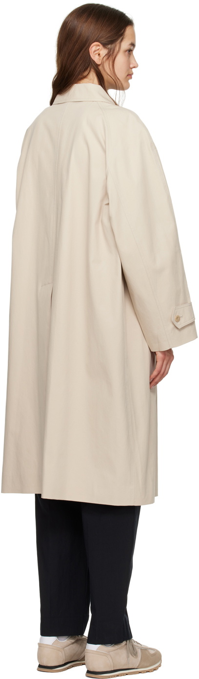 Nothing Written Beige Volume Balmacaan Trench Coat