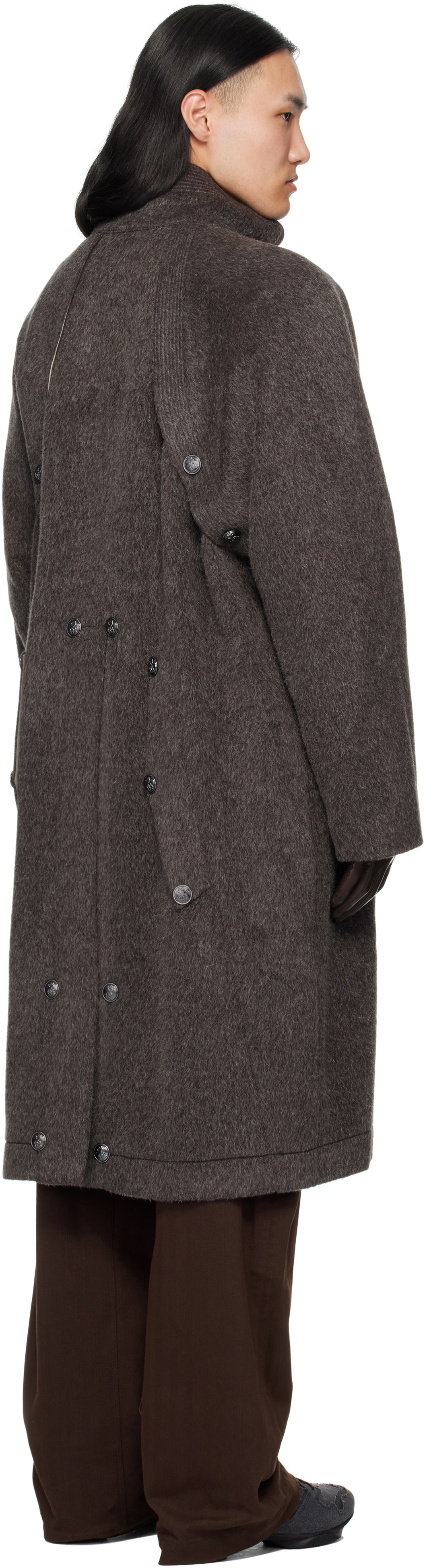 KIKO KOSTADINOV グレー トレンチコート 46 Kiko Kostadinov Gray Brecht Coat Kiko Kostadinov
