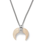 Isabel Marant - Sautoir Horn and Silver-Tone Necklace - Silver
