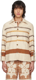 HARAGO Off-White Kantha Jacket