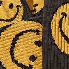 MARKET Men's Smiley Vintage AOP Sock in Black