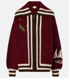 Alémais x Mokshini mohair and wool-blend cardigan