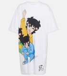 JW Anderson - x Run Hany oversized printed cotton T-shirt