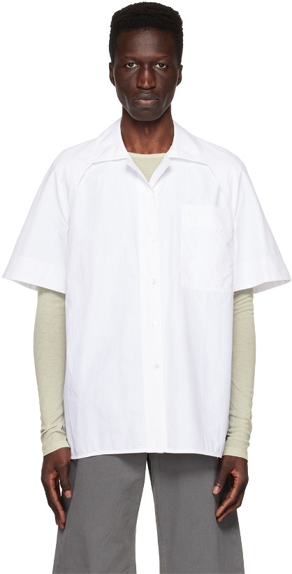 Photo: LOW CLASSIC White Stitch Pointed Shirt