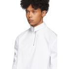 Spencer Badu White Half-Zip Dress Shirt