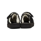 Suicoke Black Shearling Zavo-M Sandals