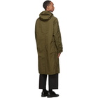 Comme des Garcons Homme Khaki Cotton Coat