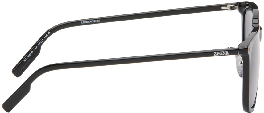 ZEGNA ブラックアセテート Leggerissimo　サングラス ZEGNA Black Leggerissimo Sunglasses Zegna
