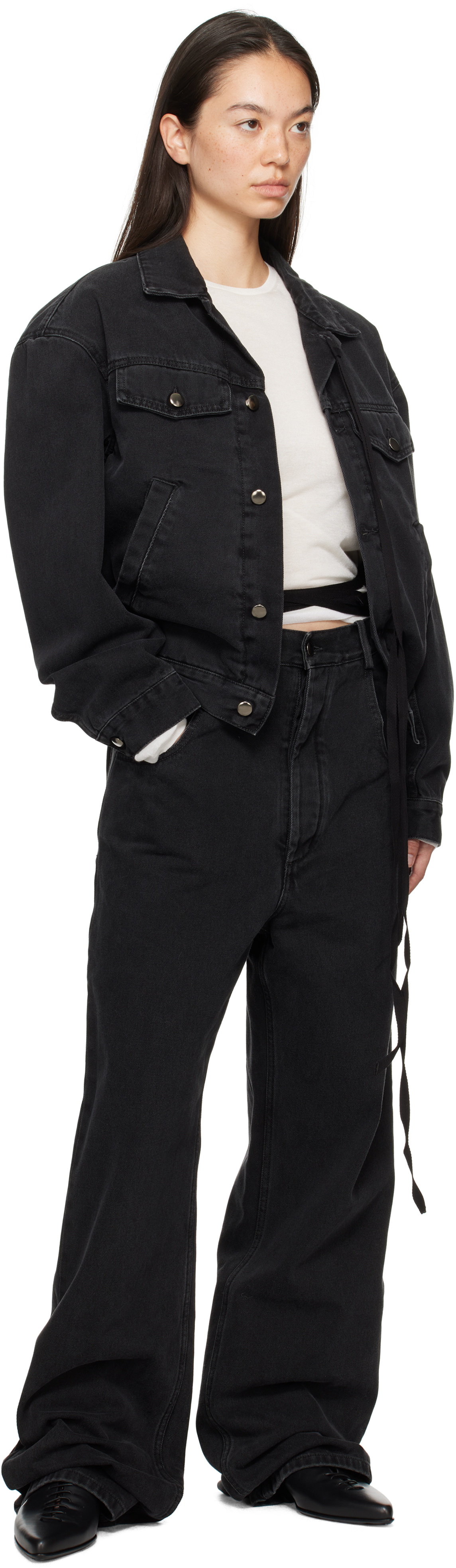 Ann Demeulemeester Black Polly 5 Pocket High-Comfort Jeans Ann