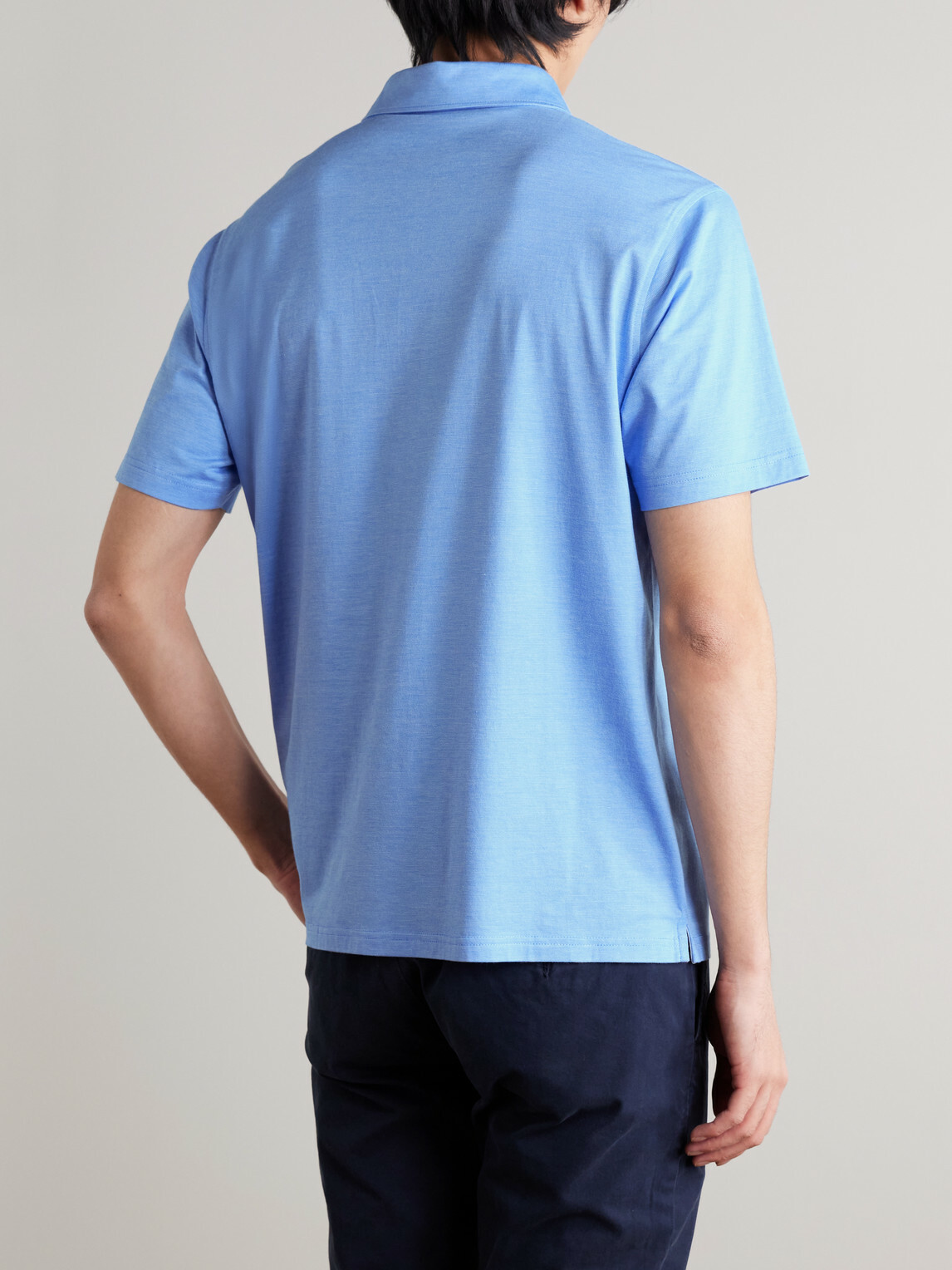 Peter Millar - Excursionist Stretch-Cotton and Modal-Blend Polo Shirt - Blue