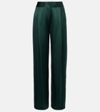 The Sei Silk satin wide-leg pants