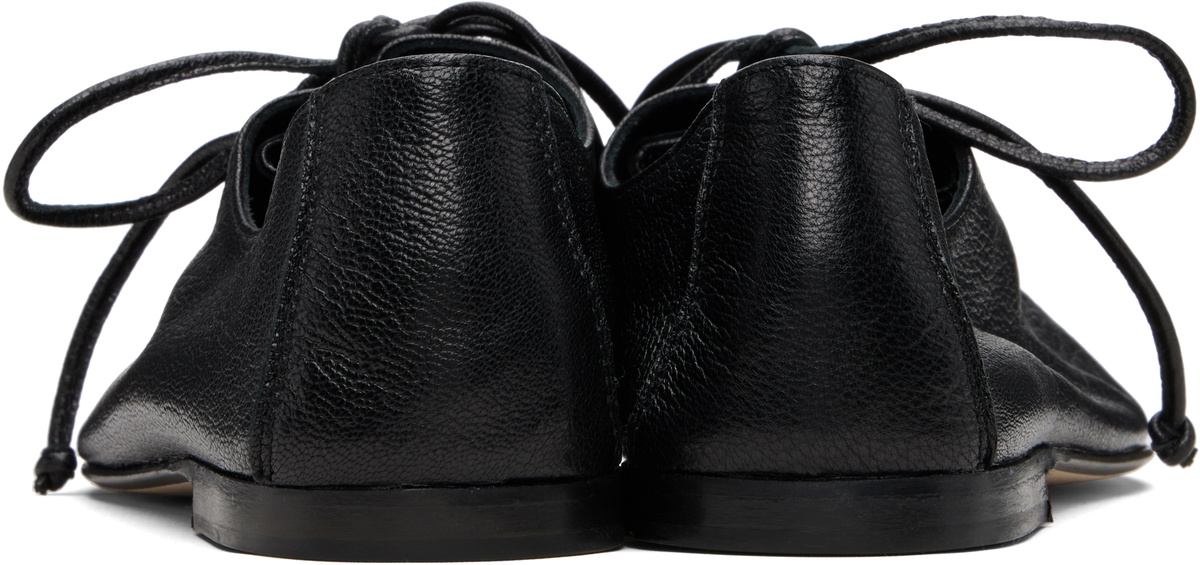HEREU Black Plegada Supple Shiny Derbys