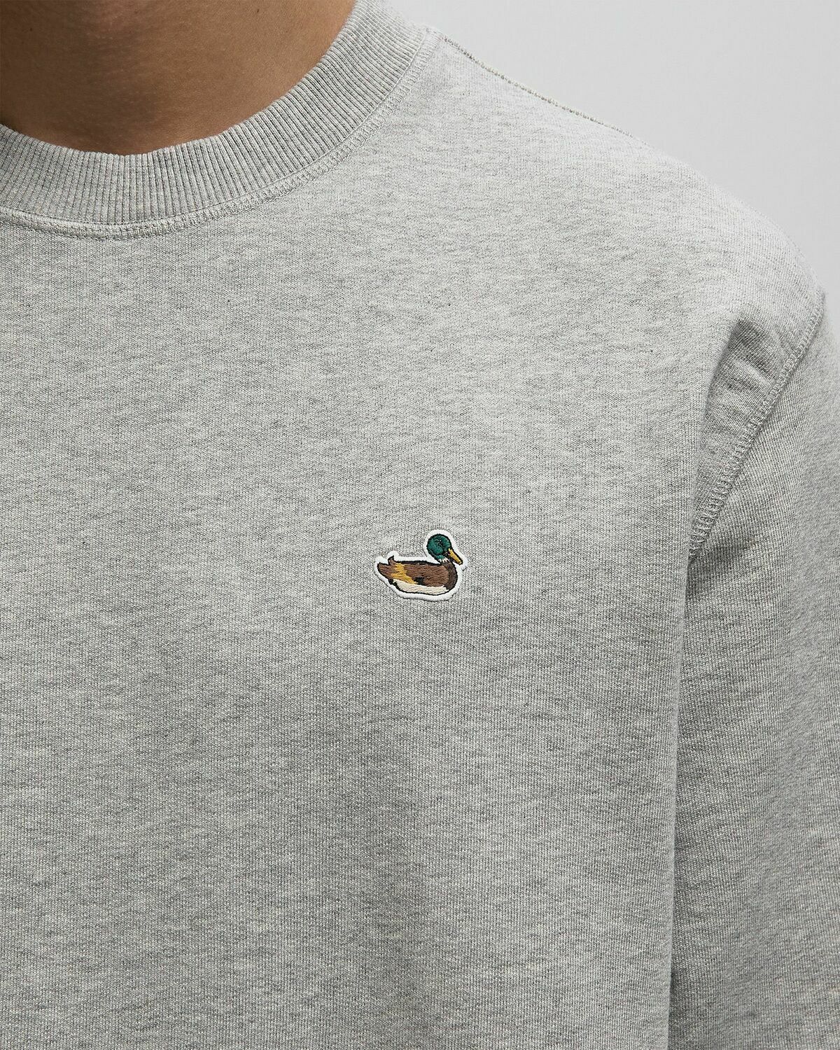 Edmmond Studios DUCK PATCH Grey Mens Sweatshirt