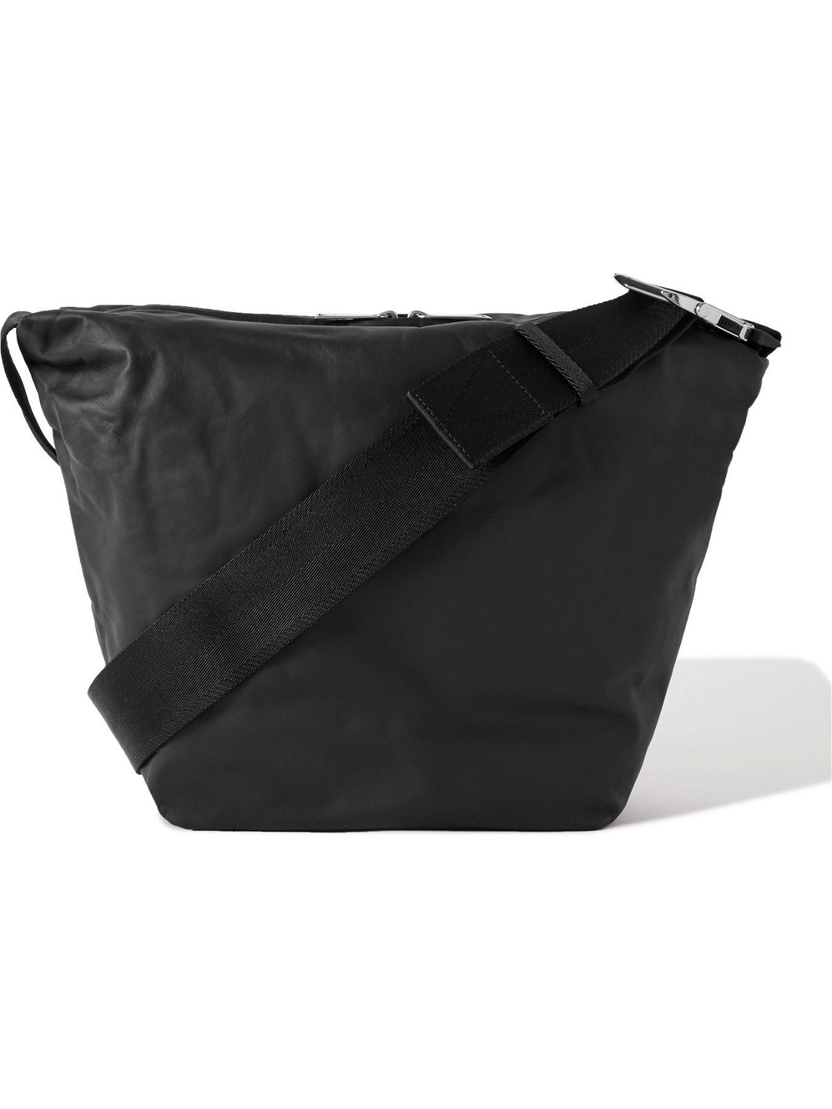 Intrecciato Hydrology Leather Messenger Bag