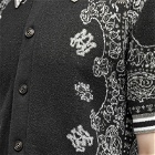 AMIRI Men's Bandana Knitted Polo Shirt in Black