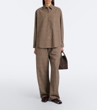 Leset Mia checked wide-leg pants