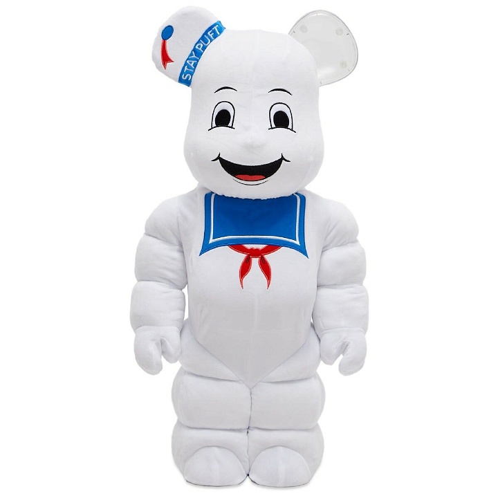 Photo: Medicom STAY PUFT MARSHMALLOW MAN COSTUME Be@rbrick in White 1000%