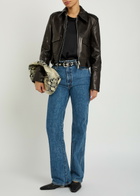 Khaite Cordelia Leather Jacket Black