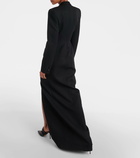 Alexander McQueen Wool tuxedo gown