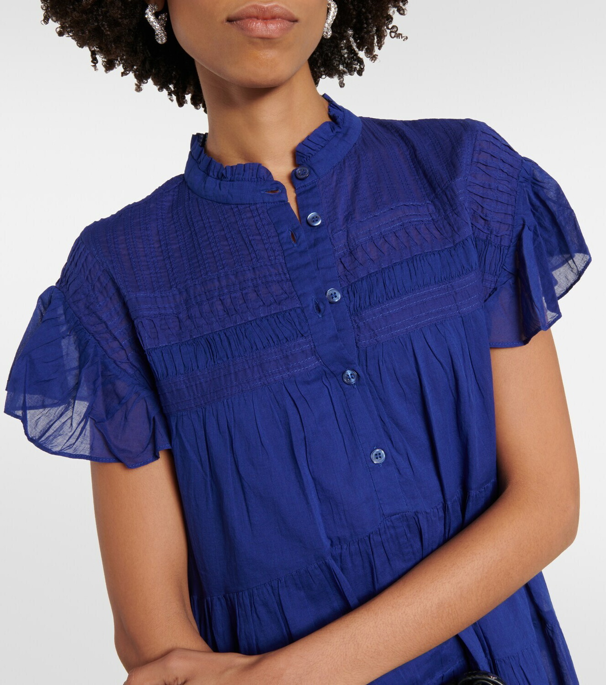 MARANT ETOILE BLUE コットン スカート Marant Etoile Lanikaye cotton minidress Isabel Marant Etoile