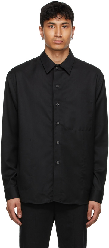 Photo: Tom Wood Black Wool Overshirt