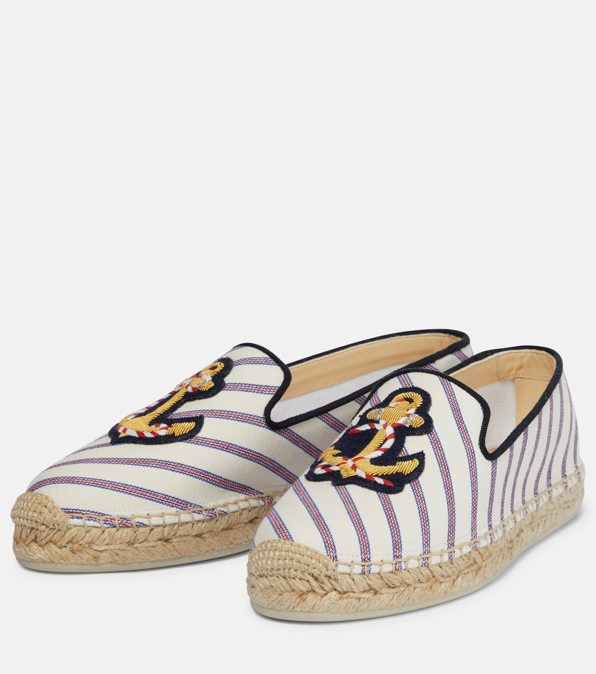 Christian Louboutin - Loudmer Donna striped canvas  display picture 2