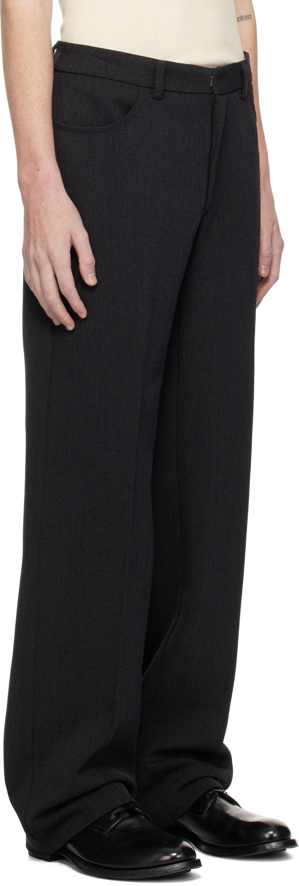 HOPE Gray Straight-leg Trousers