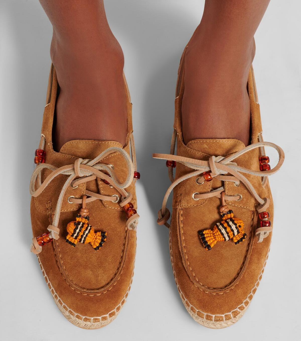 Aquazzura Seafarer beaded suede espadrilles