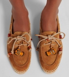 Aquazzura Seafarer beaded suede espadrilles