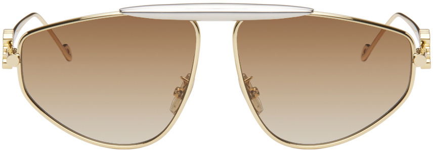 Loewe Women's Green Anagram Mask Sunglasses For Sale at 1stDibs